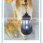 hot selling resin garden dog statues with solar light made in china