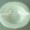 Chaozhou Supplier Wholesale White Ceramic Kitchen Fruit Bowls high quality serving big ceramic bowls with embossing edge