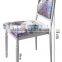 wholesale Quality antique metal square back dining chair QL-T855
