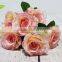 GNW FL-RS40-7-8CM Best choice Superior quality Artificial champagne Rose Flower for wedding Decoration