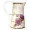 Galvanzied Metal Flower Jugs