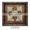 MW-2214-03 Antique hanging square wall art decor in set