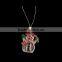 Direct factory cheap wholesale custom party event plastic snoman pedant led flashinglight christmas holiday string rnecklace