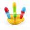 Easy Fold Round Plastic Cartoon Bee Foot Stool for Children