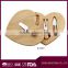 4 Pieces Set Cheese Knives with Bamboo Wood Handle Steel Stainless Cheese Slicer Cheese Cutter (Round Bamboo Handle)