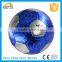 PVC bright leather gold red and blue color soccer ball with custom logo printed