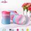 Custom size double face rainbow thermal transfer grosgrain ribbon for gift box