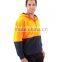 Orange/Navy safety jacket Full Zip Polar Fleece Hi vis Hoodies