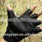 Custom Black Carbon Fiber Antislip Abrasion Proof Military Half Finger Tactical Gloves
