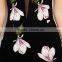 Ladies Summer Sleeveless Classic Floral Print Deep V-neck Back Open Sexy Halt Fitted Long Sexy Split Maxi Dress