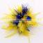 Real Dyed Feather Brooch Pin,Small Feather Biot Brooch/Hat Pin,Stylish Fashion Hair jewelry