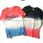 High Quality Color Gradual Change Sublimation Dry Fit Sport T-Shirt With Custom Logo