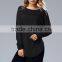 Factory direct soft long sleeve large size old fashion blouse for wholesale 2017