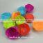 Popular nice design colorful flower shape silicone cake mould