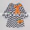 fall turkey embroidery handmade childrem clothing