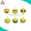 Bulk wholesale plush emoji key chain emoji plush keychain