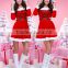 Small red christmas hat beautiful girl clothing girls fancy dresses christmas dress
