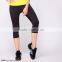 Fitness clothing mesh capri yoga pants