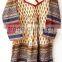 Bohemian long vintage dress cotton gauze gypsy hippies boho dress animal Elephant peacock camel print gypsian full sleeves dress