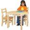 Wooden preschool furniture children art study wooden table and chair