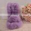 Genuine winter rabbit fur scarf with rabbit fur ball wholesale fur neck warmer