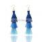 Fashion long tassel eardrop tassel hoop earring jewelry