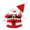 Wholesale Christmas Costume Clothes Santa Claus Suit + 1* Santa Claus Cap Christmas Hat for Dog Cat Pet