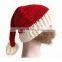 Christmas Clothing Santa Claus Men Women Adult Red Knitted Hat Beard Beanie Mustache - Brown Beard