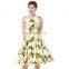 Belle Poque Stock Sleeveless Lemon Print Cotton Retro Vintage Audrey Hepburn style Dresses 50s Pinup BP000002-38