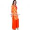 Designer 100% Cotton Knee Length Round Neckline Woman Kurtis Wholesaler Jaipur India