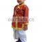 Indian kids Om Print Saffron Dhoti Kurta, Boy's Traditional Angrakha Set, Dhoti suit, kids baby wear, Ethnic dress.