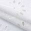 swiss white 100% cotton embroidered  with circle design lace fabric