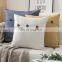 Home deco Triple Button plain Cotton linen Throw Pillow Case  Cover