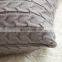 wool knitting square cushion throw pillow cover