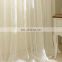 280cm wrap stitch pattering flax window curtain, White and polyester.Customizable.