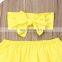 3Pcs Newborn Yellow Clothes Set Kid Baby Girl Outfit Off Shoulder Top+Tutu Tulle Skirt Set Summer Baby Clothing