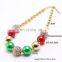 Christmas Chunky Necklace Set Necklace + bracelet 2pcs Girl bubble beads boutique Jewelry Sets