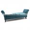 Customized Largest Long large Wooden Seat velvet sofa chair big bench with big storage space open lid