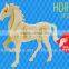 wooden 3D puzzle horse toy 2016 New Products DIY Educational puzzles