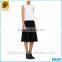 OEM Design Lady Sexy Black Skirt High Waist Flared Skirt 2016