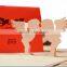 High Quality factory price paper material happy birthday greeting card