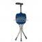 multifunctional adjustable outdoor aluminum folding seats walking stick chair seat for old man