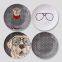Cartoon Dog Nordic Simple Style Plate Ceramic Wall Decoration Wholesale For Livingroom Bedroom