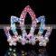 Fashion crystal Rhinestone baby kids princess Birthday party girl women hair comb gift tiara crown FZ-040 size 7*4.5