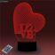 Love Heart 3D Atmosphere Night Light Fantastic Creative New Designs