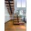 Excellent quality indoor wood single stringer stairs