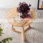 Modern OEM natural solid wood furniture living room mini round coffee table small sofa side table