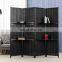 Black Bamboo folding indoor Decorative Partition Wall For Living Room Divider