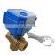 12v three way valve CR01 CR03 CR02 2wires 3wires brass DN15 DN20 12v three way 3 way motorized ball valve
