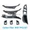 LHD RHD Inside Door Carbon Fiber Control Switch Panel Pull Handle Set for BMW 5 Series F10 F11 F18 51417225874